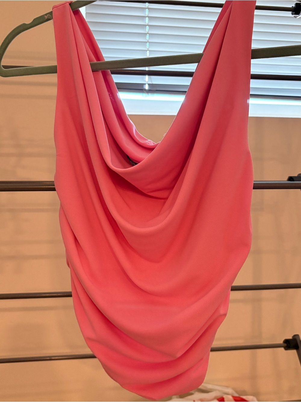 Zara Cowl Neck Top in Pink